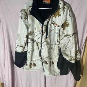 Realtree Camouflage Performance Jacket - Black and White